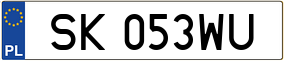 Truck License Plate